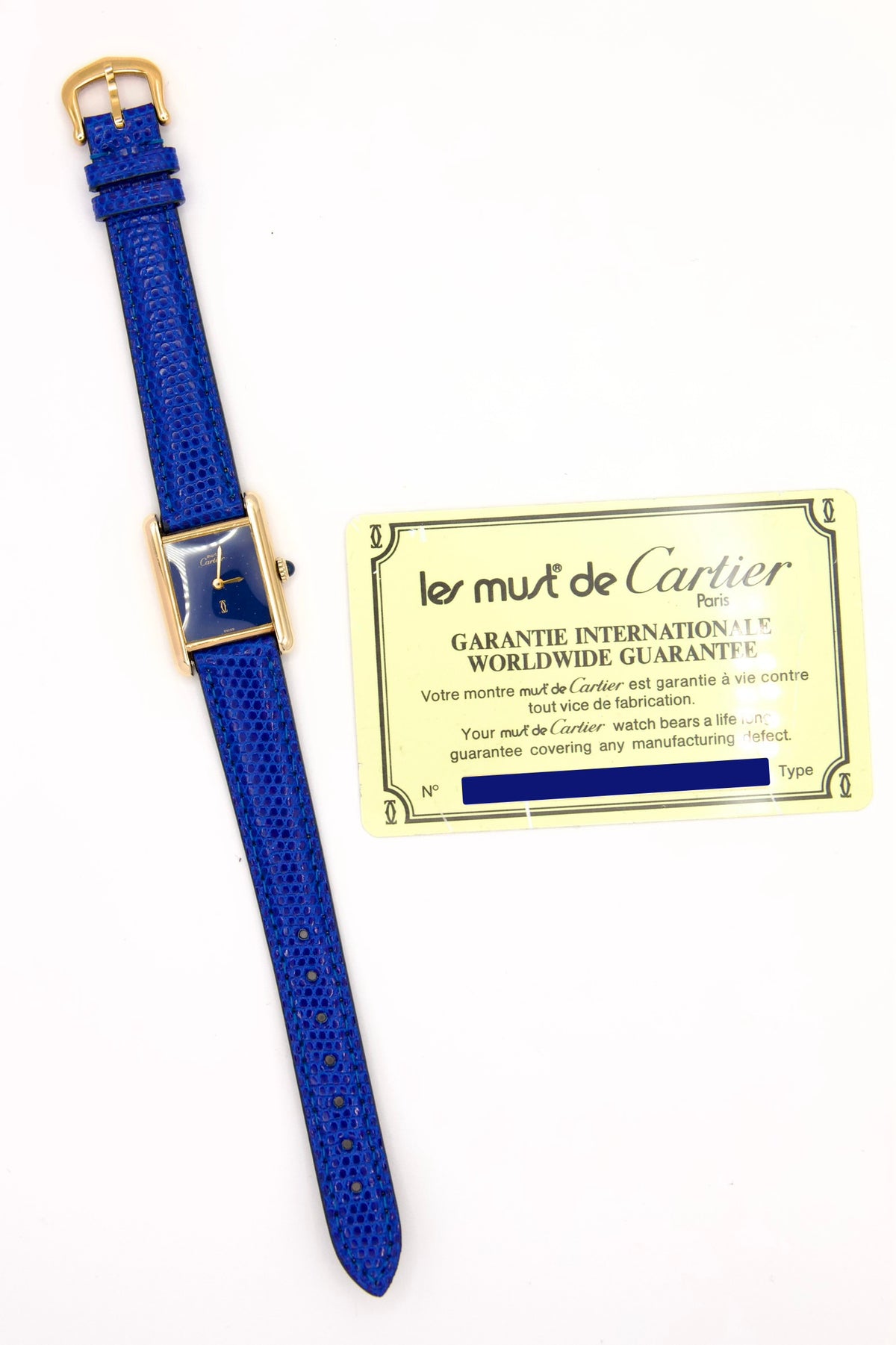 Cartier - Tank Must « Lapis »
