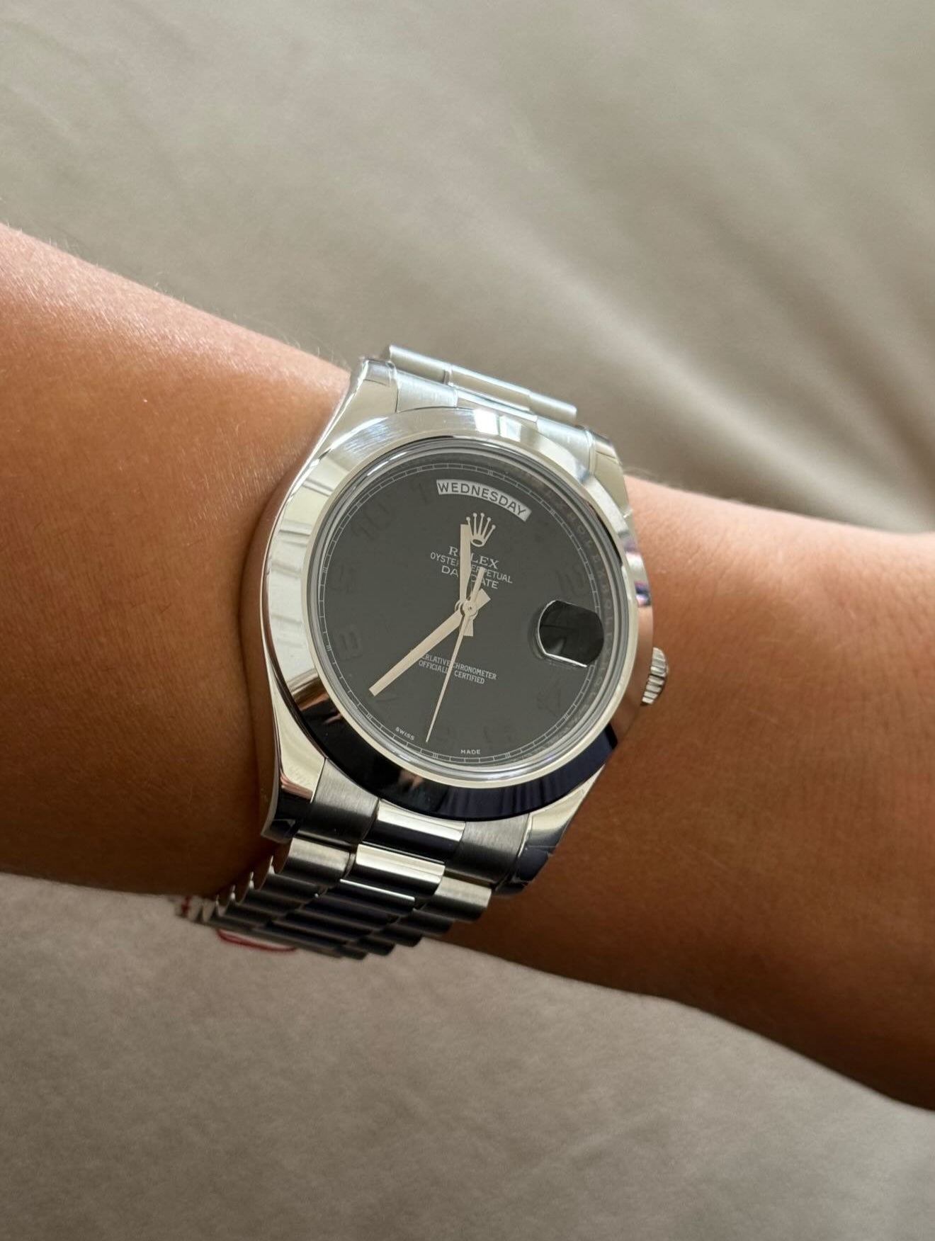 Rolex - Day-Date Platinum - Réf. 218206