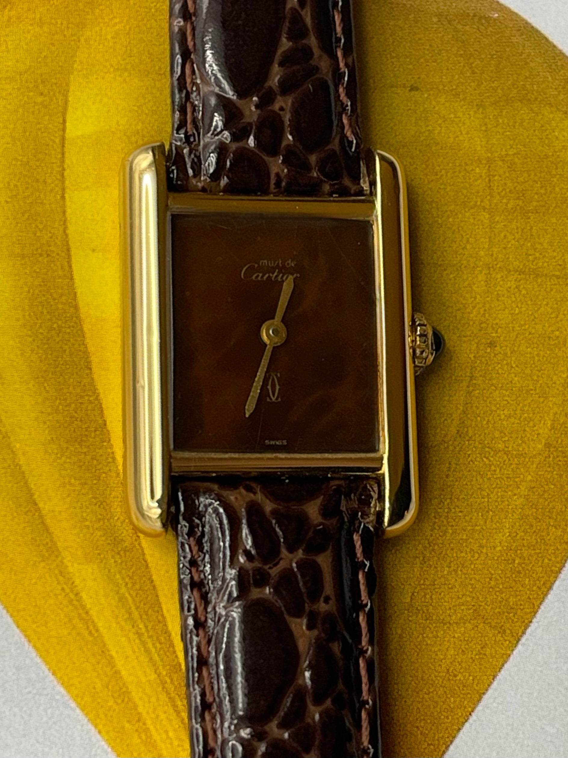 Cartier - Tank Must Cadran Wood