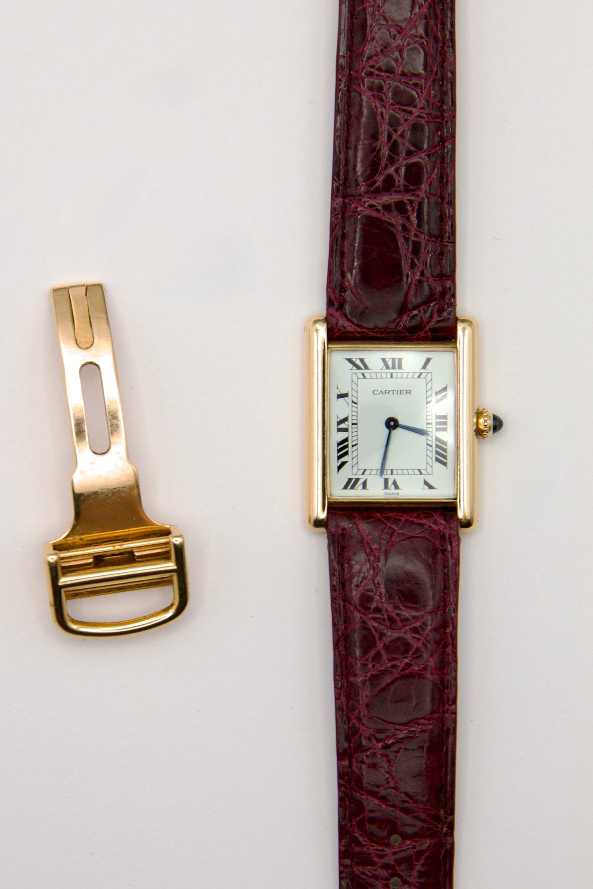 Cartier - Tank Louis Cartier, cadran signé Paris - Ref. 96019